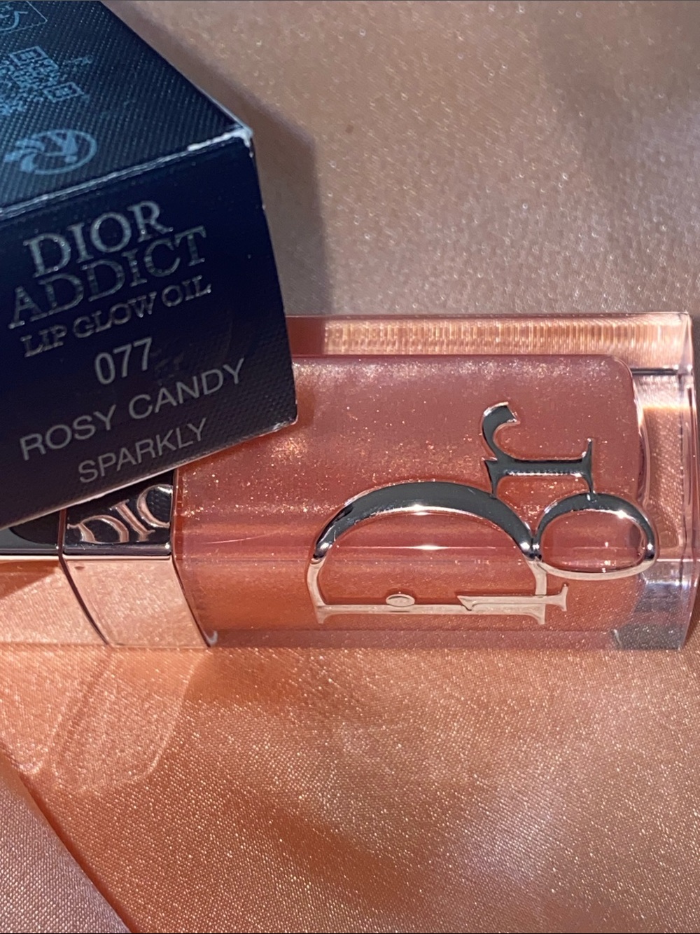 Dior Addict lip glow oil  Juicy Lip Glow Oil — Peach & Silver Mint New - Picture 9 of 12
